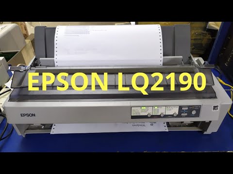 Epson LQ 2190 Dot matrix Printer Head Cleaning