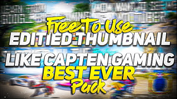 Free to use thumbnails like ‎@Capten Gaming  | bgmi thumbnail pack | free to use thumbnail bgmi