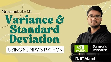 10.24 Variance & Standard Deviation  in Python | Statistics & Probability