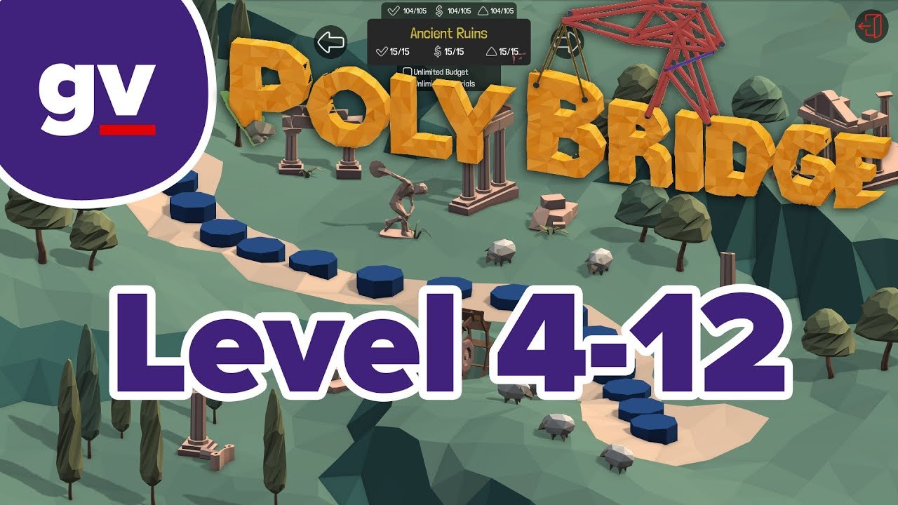 Poly Bridge Full Walkthrough For 100 Achievement And With Area 52 Levels Steam Solo