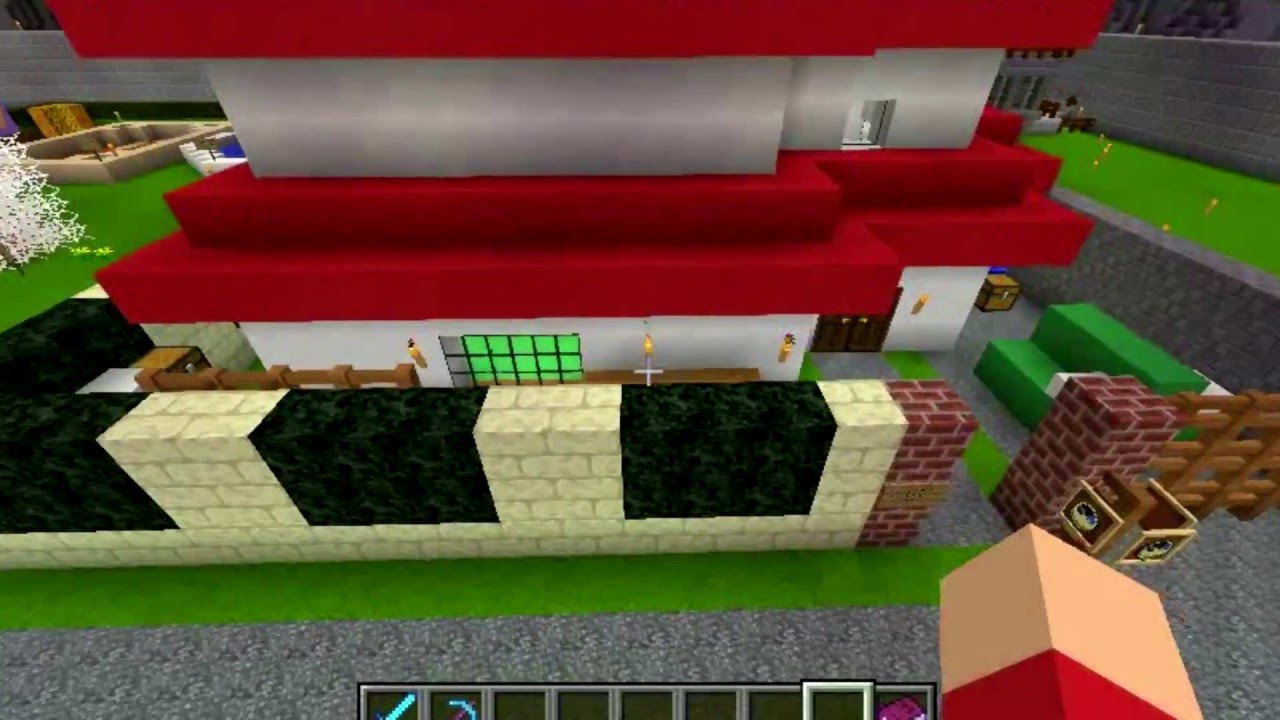 マイクラで しんちゃんの家を作ってみた youtube