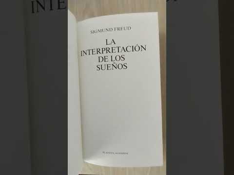 La interpretación de los sueños Sigmud Freud Planeta-Agostini #shorts #booktube #psicoanalisis