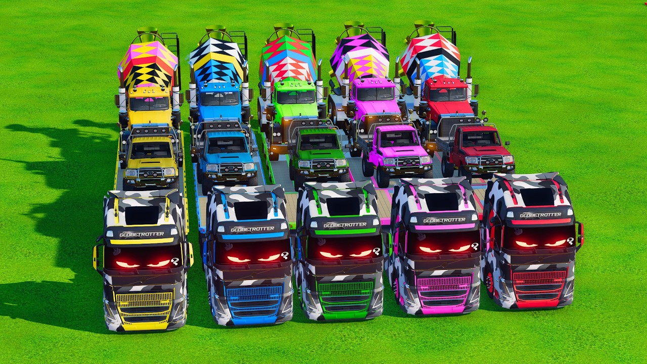 Transporting American Giant Trucks on a Crazy Mission! 🚛  Farming Simulator 22 #163