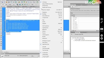 HTML Dreamweaver Creating a library items