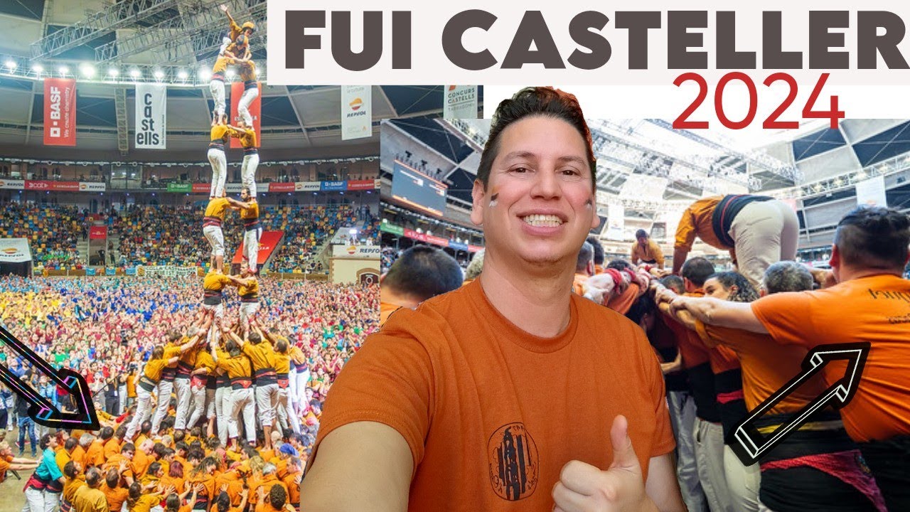 Concurso de castells 2024 | Fui casteller por 1 día😱 | jornada dissabte Tarragona España 🇪🇸