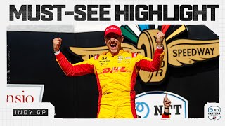 How SWEEP it is: Alex Palou wins from pole at Indianapolis road course | 2024 | INDYCAR Highlights