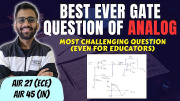 OpAmp Question in GATE 2024 || Analog Electronics || PrepFusion