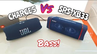 JBL Charge 5 vs. Sony SRS-XB33 70% volume | Bass Sound Test!