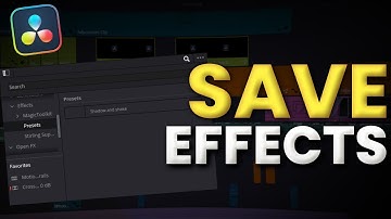 Maak uw eigen PRESETS in Davinci Resolve