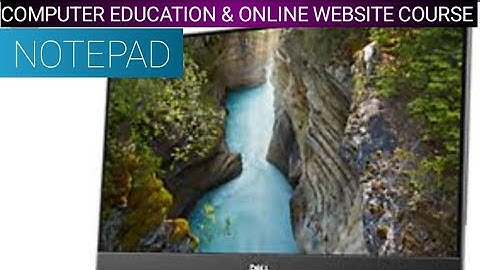 Basic Computer Knowledge || Notepad || Second Class ||