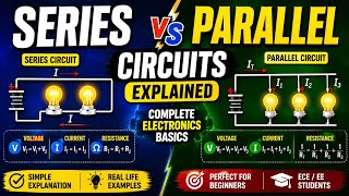 Series vs Parallel Circuits Explained | Complete Electronics Basics for Beginners