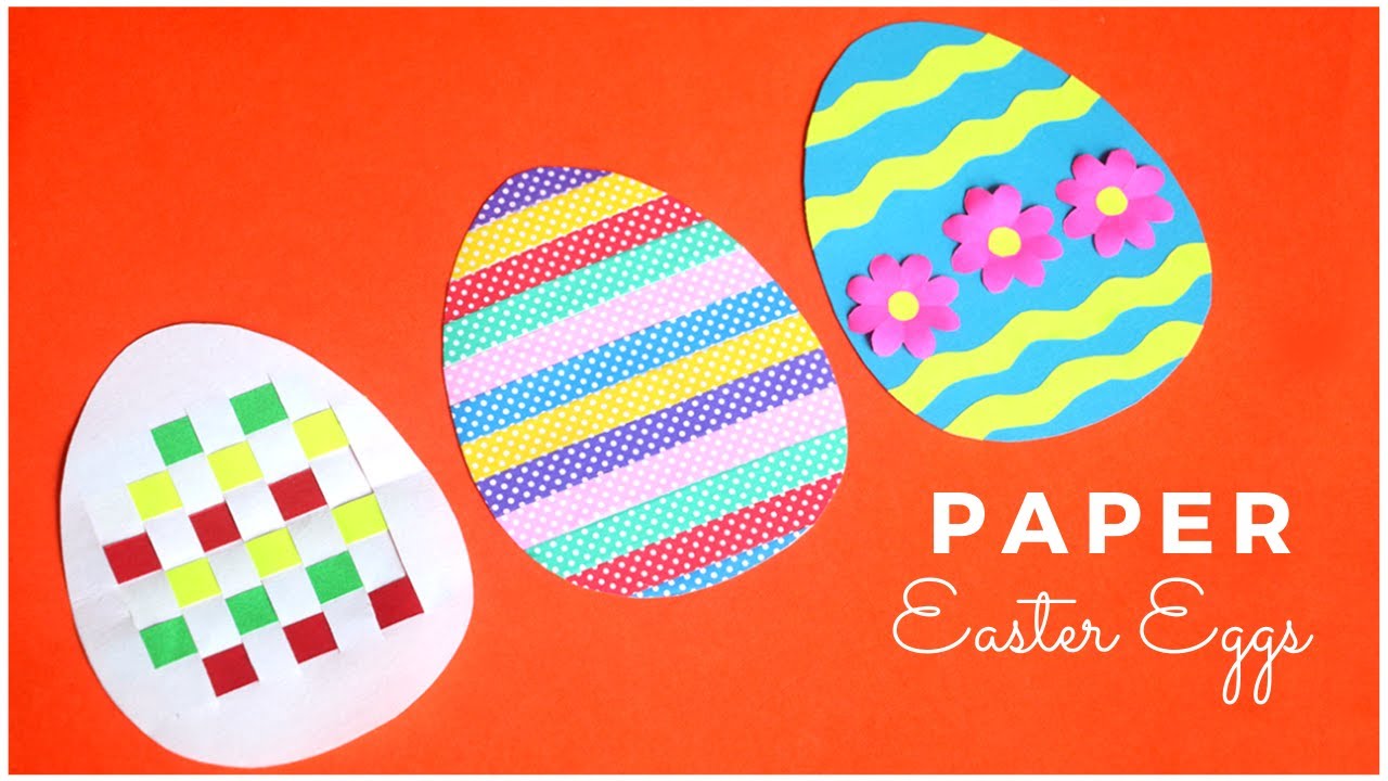 3 Easy Paper Easter Egg Decoration Ideas Easter Crafts To Make At