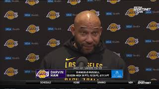 Darvin Ham PostGame Interview | Los Angeles Lakers vs Utah Jazz