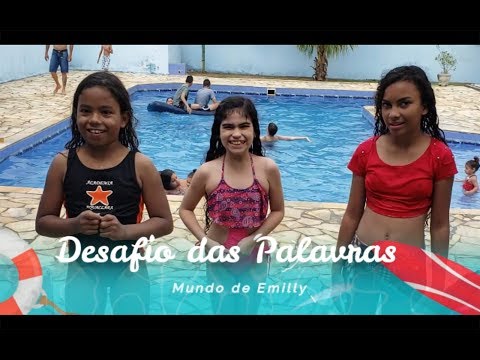 DESAFIO DAS PALAVRAS NA PISCINA Mundo De Emilly