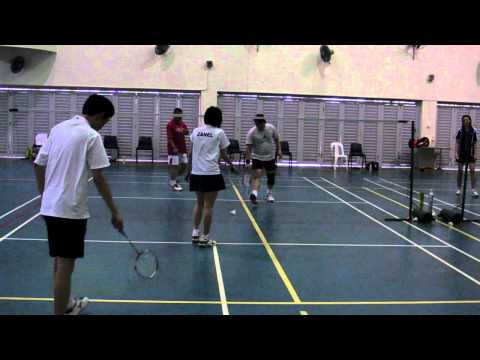 Social Badminton 2011: Zanel/Herman vs Anthony/Jimmy
