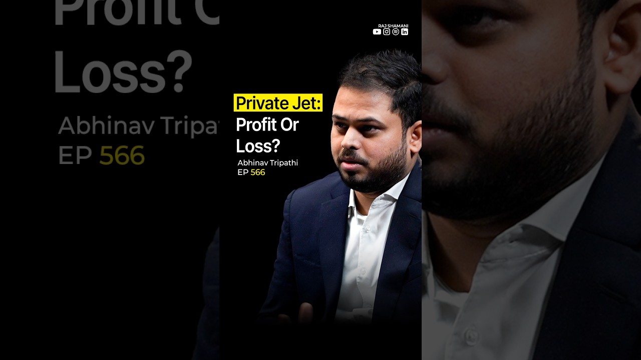 Are Private Jets Profitable? | Abhinav Tripathi  - Raj Shamani #shorts