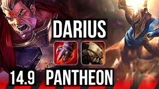 DARIUS vs PANTHEON (TOP) | Legendary, 11/2/3, 500+ games | BR Diamond | 14.9