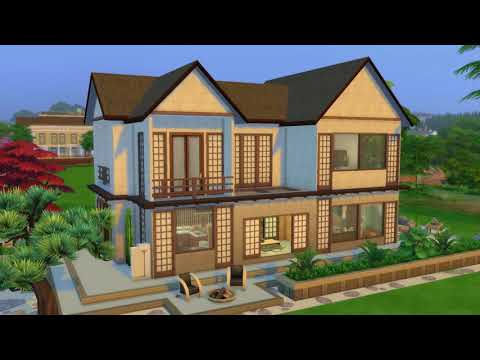 สร้างบ้านสไตล์ญี่ปุ่น The Sims 4 -2 l Speed Build l NO CC