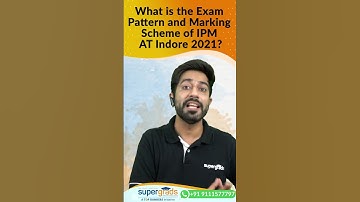 What Is The Exam Pattern And Marking Scheme Of IPM At Indore 2021? | Did You Know 500 | #Shorts