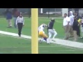 Widener's Blaine Price pulls in a one-handed catch off his helmet
