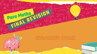 Lecture 2 Pure Maths Revision | Sec 2 | (Calculus) @EngMZen