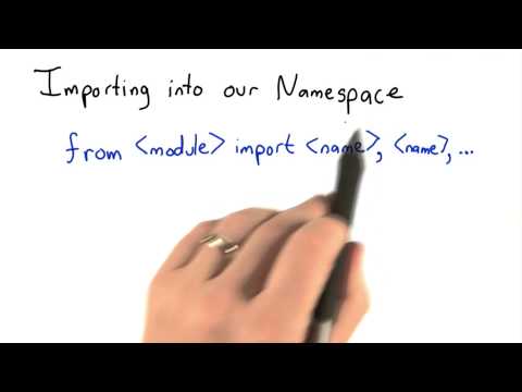 Importing into Namespace - Intro to Computer Science