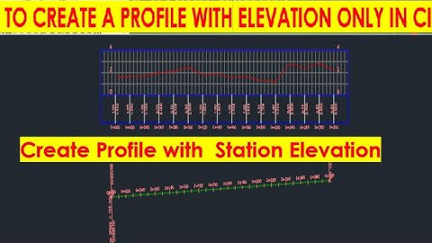 #how to create profile with elevation only in # civil 3d