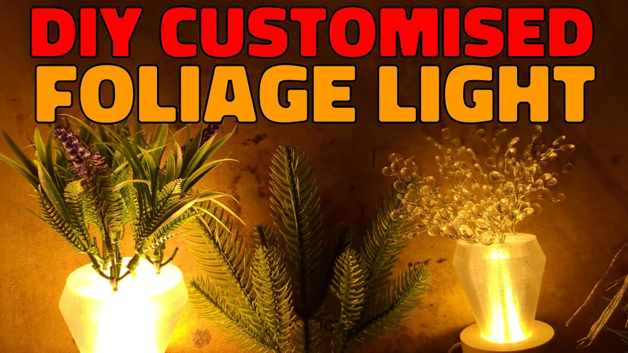 DIY foliage/crystal light - with custom STL generator