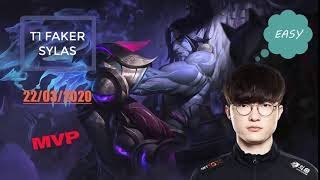 T1 Faker SYLAS vs AKALI mid | 22/03/2020 - Korea Ranked - Lol Replay Proplayer