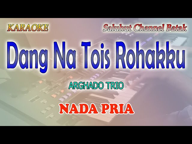 DANG NA TOIS ROHAKKU ll KARAOKE BATAK HD ll ARGHADO TRIO ll NADA PRIA BES=DO class=