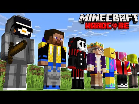 Starting a NEW Hardcore World, With 8 YouTubers