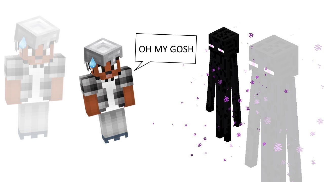 Coryxkenshin getting scared of an enderman YouTube