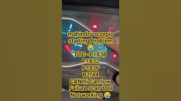 mahindra scorpio S10 starting Problem | Immobilizer Locked p183b p183f b2f44 Can not work #shorts