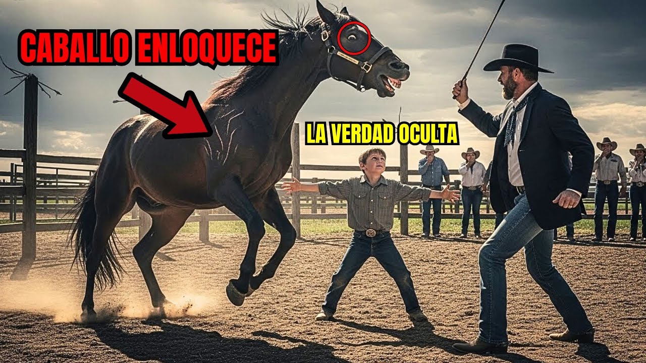 Caballo Enloquece Cada Vez Que Ve Al Patrón... Niño Descubre La Verdad Oculta Lo Que Hace Paraliza..