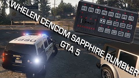 GTA 5 - Whelen CenCom Sapphire Rumbler Siren Response Demo