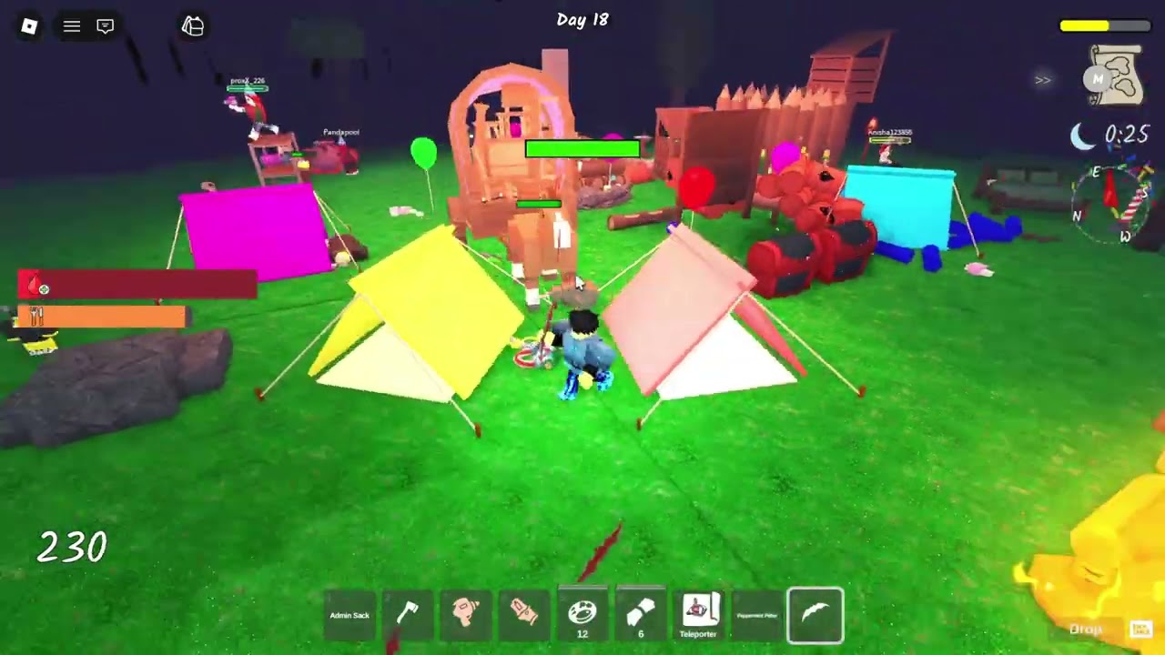 My Subscribers Wanted to Play With Me UPDATE PARTY 😍💖 99 Nights in the forest