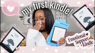 omg! unboxing my first kindle! | kindle paperwhite 11th generation | andreareneeREADSTOO
