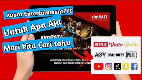 Pengertian kuota entertainment Telkomsel dan cara menggunakannya