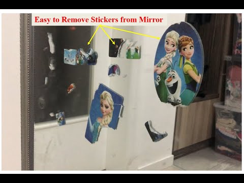 How To Remove Stickers from Mirror or Glass