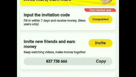 How to Input the Invitation Code on Snack Videos.....