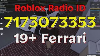 Ferrari Roblox Radio Codes/IDs