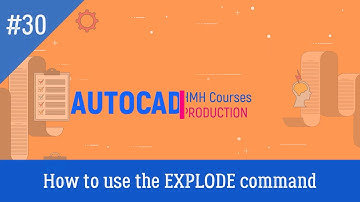Lesson #30 (HOW TO USE THE EXPLODE COMMAND): AutoCad Full Course.