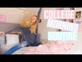 college morning routine