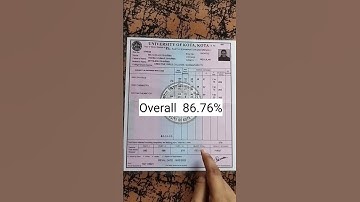 My BSc Marksheet || 5th Rank in University of Kota in BSc. || My Graduation Result