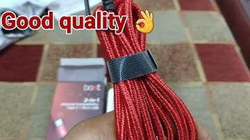 Boat 2 in 1 Type-C & Micro USB cable Unboxing video #boat #typec #cable #2in1cables