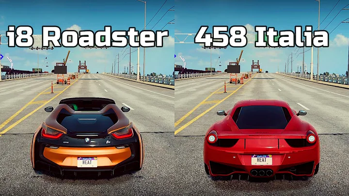 NFS Heat: BMW i8 Roadster vs Ferrari 458 Italia - Drag Race