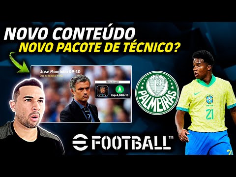 O NOVO CONTEÚDO DO UPDATE 3.5.0,NOVO PACOTE DE TÉCNICO? PALMEIRAS DE VOLTA NO EFOOTBALL 2024 MOBILE