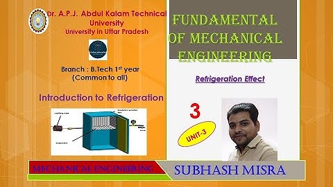 COP of Refrigeration I Gate Numerical I B.tech IAKTU I Krishna Education I Subhash Sir I Part -03