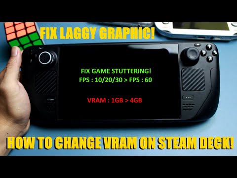 How to increase VRAM on Steam Deck - Fix Game Stuttering, Struggle Frame Rate & Make games smoother