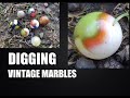 Trash Picking An Old Dump - Vintage Marbles - Bottle Digging - Give Away - Antiques -